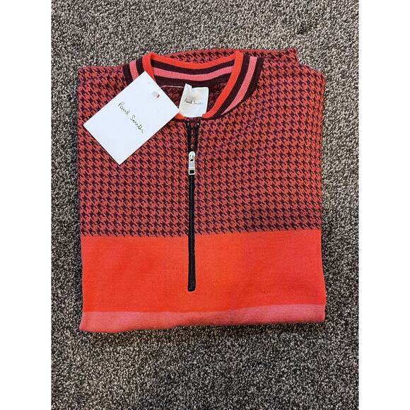 Paul Smith Sweater Men’s Size Small Multicolor Houndstooth & Stripes - Picture 6 of 6
